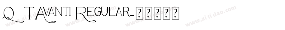 QTAvanti Regular字体转换
